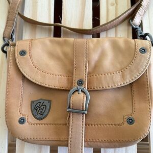 Crossbody bag. Tan Harley-Davidson